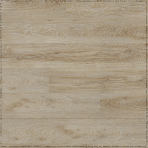 Клеевая кварцвиниловая плитка FineFloor Wood FF-1434 Дуб Листаль